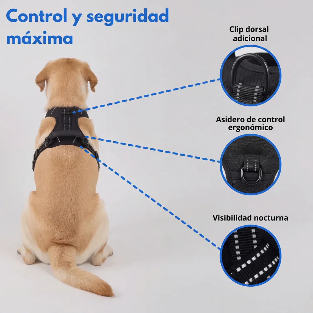Arnés Antitirones para Perros